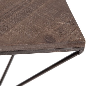 Nástěnná police FAME III ořech/černá 3