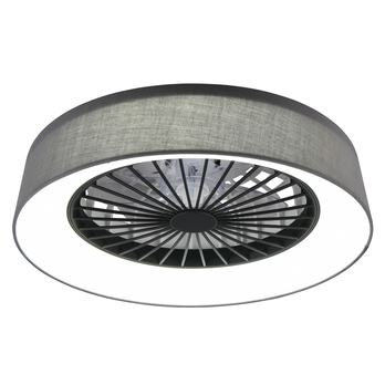 Stropní LED svítidlo s ventilátorem FARSUND černá/šedá 1