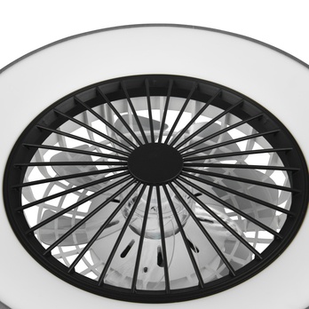 Stropní LED svítidlo s ventilátorem FARSUND černá/šedá 2