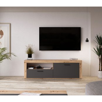 TV stolek FELINA L dub artisan/antracitová 1
