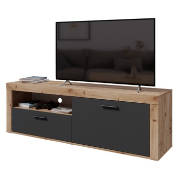 TV stolek FELINA L dub artisan/antracitová 2