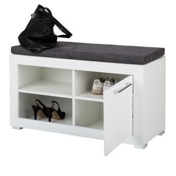 Botníková lavice FELINO bílá vysoký lesk 3