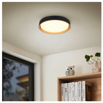 Stropní LED svítidlo FELIS černá/zlatá 1