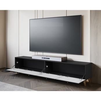 TV komoda FELISA 3 černá/grafitová 2