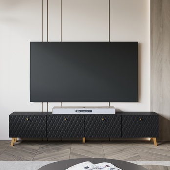 TV komoda FELISA 3 černá/grafitová 5