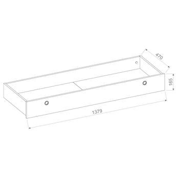 Zásuvkový úložný prostor FEMII bílá 2