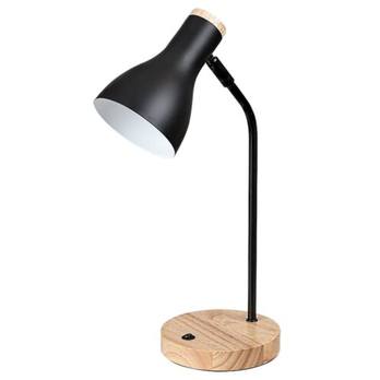 Stolní lampa FERB černá/hnědá 1