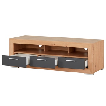TV komoda FERNANDO T12 dub artisan/matná šedá 1