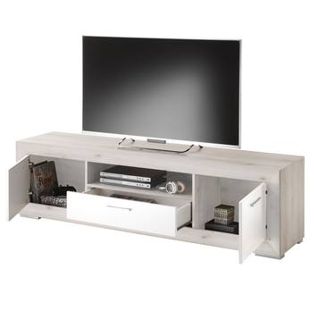 TV komoda FERNANDO T24 aurum světlá/bílá vysoký lesk 2