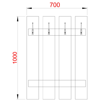 Předsíňový panel FERO dub canyon 3