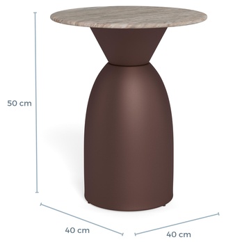 Konferenční stolek FERROL 1 šedá/bronzová 5