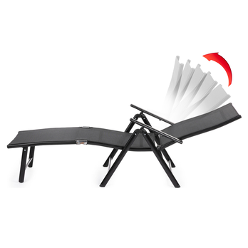 Zahradní lehátko FIELDMANN 2 černá 5