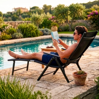 Zahradní lehátko FIELDMANN 2 černá 14