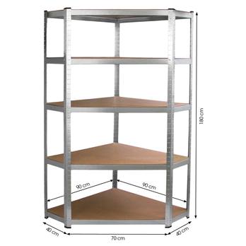 Regál FIELDMANN FDR 1840R pozinkovaná ocel 1