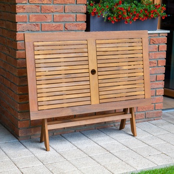 Zahradní skládací stůl FIELDMANN akácie, šířka 120 cm 1