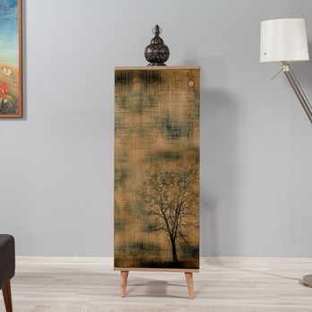 Botníková komoda FILINTA III dub sonoma/vícebarevná 1