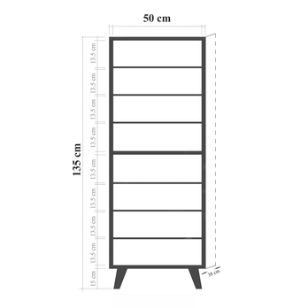Botníková komoda FILINTA IV dub sonoma/vícebarevná 6