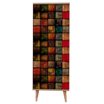 Botníková komoda  FILINTA V dub sonoma/vícebarevná 3