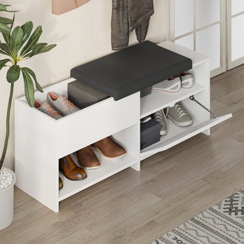 Botníková lavice FILUX bílá 4