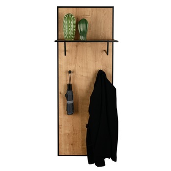 Předsíňový panel FINA černá/dub artisan 7