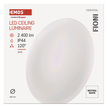 Nástěnné LED svítidlo FIONI bílá, průměr 38 cm 7
