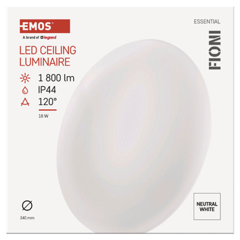 Nástěnné LED svítidlo FIONI bílá, průměr 34 cm 7