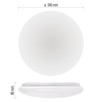 Nástěnné LED svítidlo FIONI bílá, průměr 34 cm 10