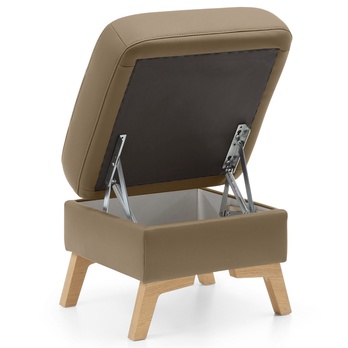 Taburet FIORD hnědá 1