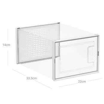 Sada úložných boxů FIT UP průhledná, 8 ks 5