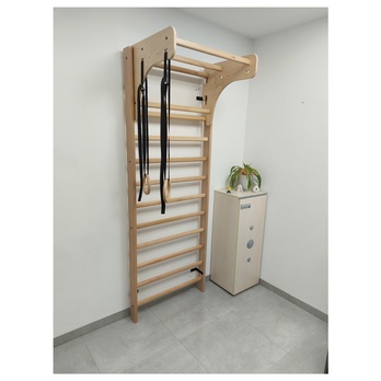 Gymnastické kruhy FITHOME 1 bříza/černá 2