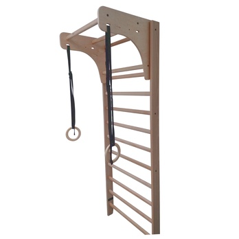 Gymnastické kruhy FITHOME 1 bříza/černá 5