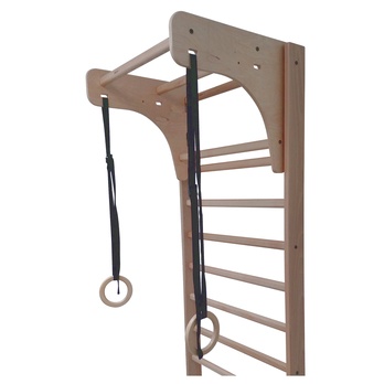 Gymnastické kruhy FITHOME 1 bříza/černá 4