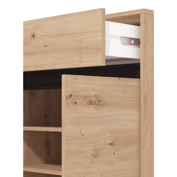 Botník FLANNAN I dub artisan/matná černá 4