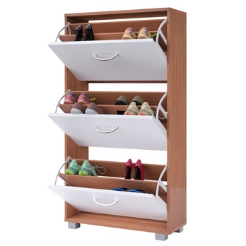 Botník  FLAPS bílá/buk 1