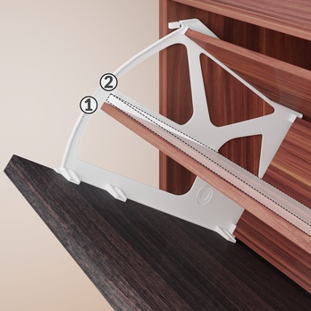 Botník  FLAPS wenge/černá 5