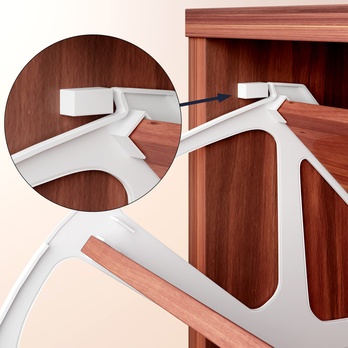 Botník  FLAPS wenge/černá 6