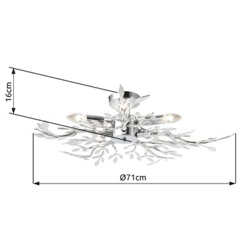 Stropní svítidlo FLASH chrom 2