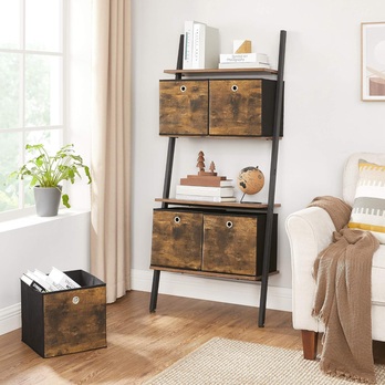 Úložné boxy FLAT 3 hnědá, 6 ks 3