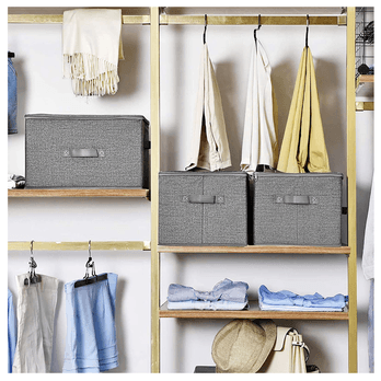 Úložné boxy FLAT II šedá, 3 ks 3