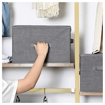 Úložné boxy FLAT II šedá, 3 ks 4