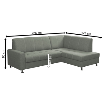 Sedací souprava FLEXI LARGE pravá/zelená 4