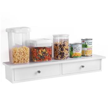 Nástěnný regál FLOA bílá 3