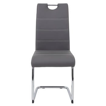 Jídelní židle FLORA S šedá, syntetická kůže 1