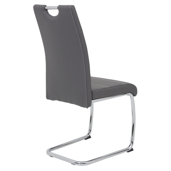 Jídelní židle FLORA S šedá, syntetická kůže 3