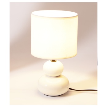 Stolní lampa FLORA krémová 1