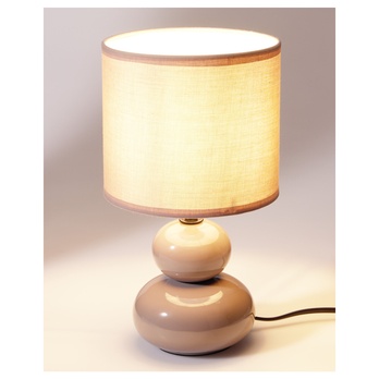 Stolní lampa FLORA šedohnědá 1