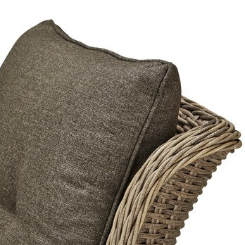 Zahradní křeslo FLORENZ2 PLUS hnědá/přírodní dekor 10