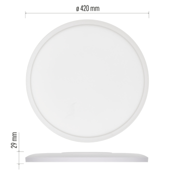 Stropní LED svítidlo FLORI bílá, průměr 42 cm 24