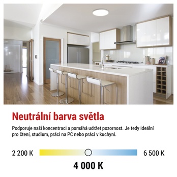 Stropní LED svítidlo FLORI bílá, průměr 30 cm 9
