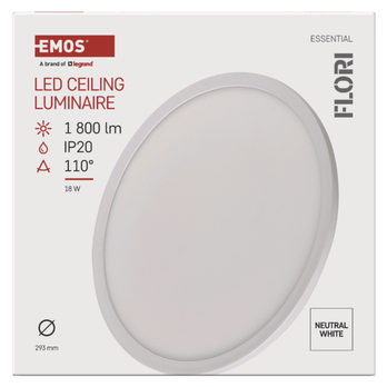 Stropní LED svítidlo FLORI bílá, průměr 30 cm 20